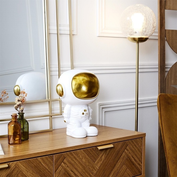 Figurka Astronauta z funkcją przechowywania biała/złota - Intesi
