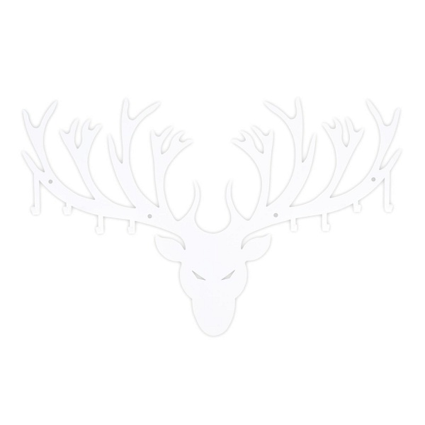 Wieszak ścienny Poroże biały - Intesi