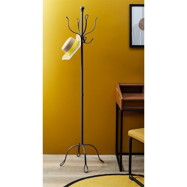 Wieszak podłogowy Loop szary - Intesi