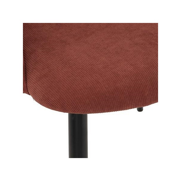 Fotel Celeste terracotta/czarne nogi - Nordivo