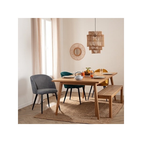 Fotel Celeste szary/nogi czarne - Nordivo