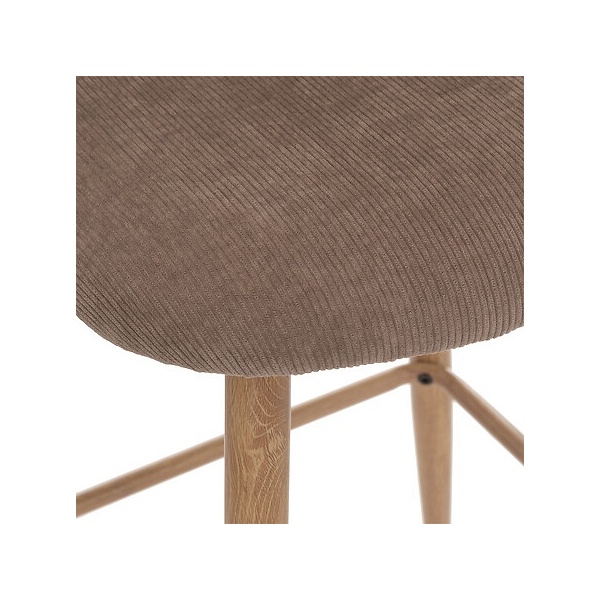 Krzesło barowe Celeste ciemny beż - Nordivo