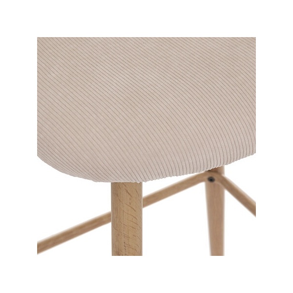 Krzesło barowe Celeste beżowe - Nordivo