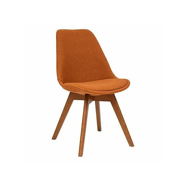 Krzesło Baya pomarańczowe tapicerowane - Nordivo