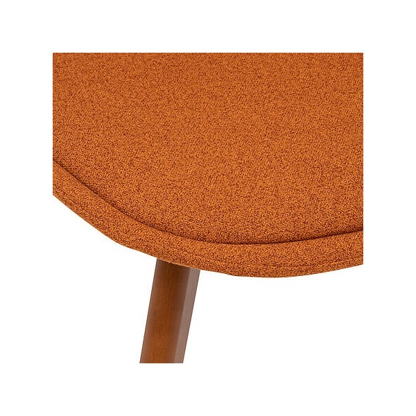 Krzesło Baya pomarańczowe tapicerowane - Nordivo