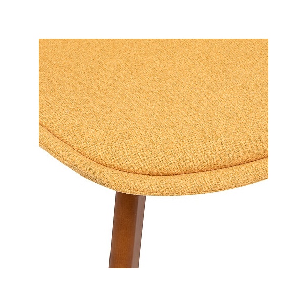 Krzesło Baya żółte tapicerowane - Nordivo