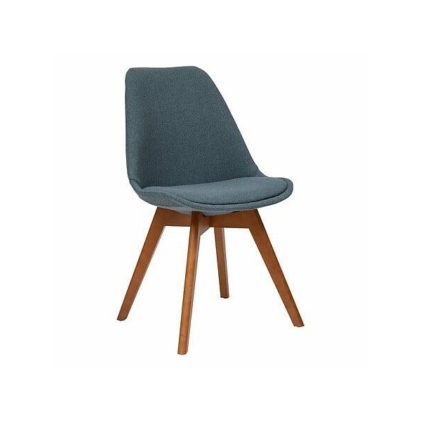 Krzesło Baya niebieskie tapicerowane - Nordivo