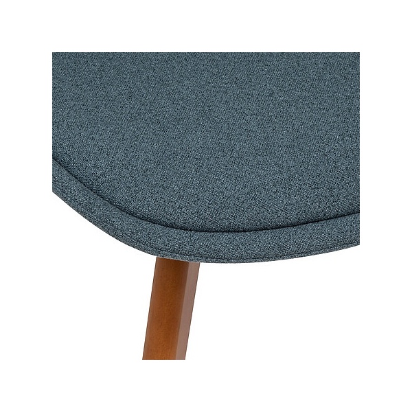 Krzesło Baya niebieskie tapicerowane - Nordivo