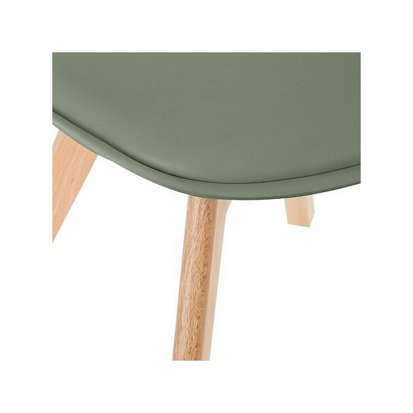 Krzesło Baya khaki, nogi bukowe - Nordivo