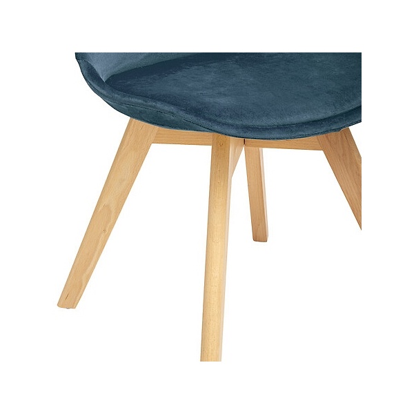 Krzesło Baya VIC morskie, nogi bukowe - Nordivo