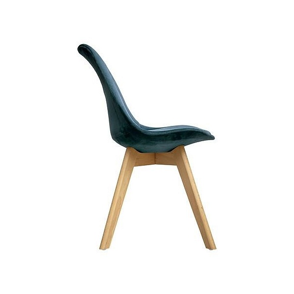 Krzesło Baya VIC morskie, nogi bukowe - Nordivo