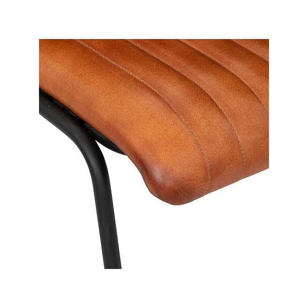 Krzesło Dario skóra brązowe - Nordivo