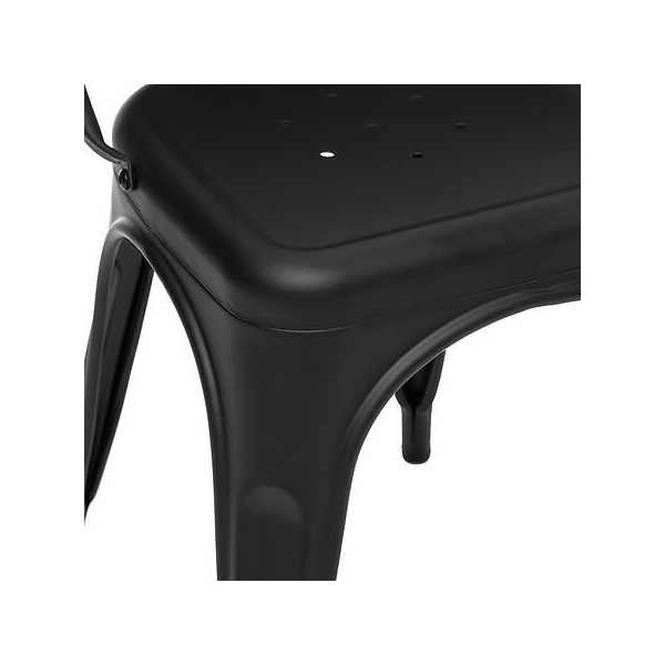 Krzesło Paris Edge metalowe czarne - Nordivo