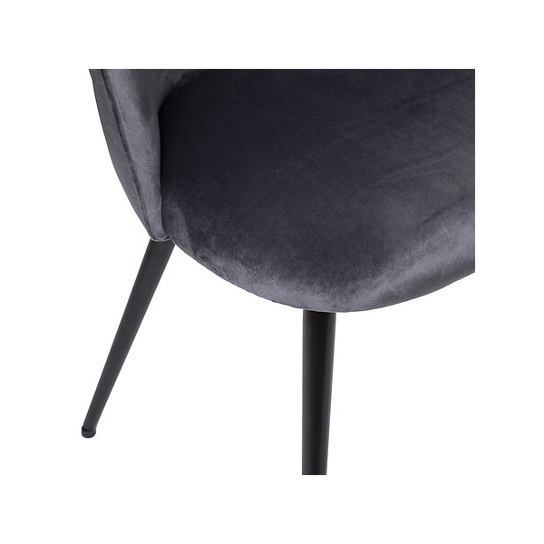 Krzesło Slano VIC szare/nogi czarne - Nordivo