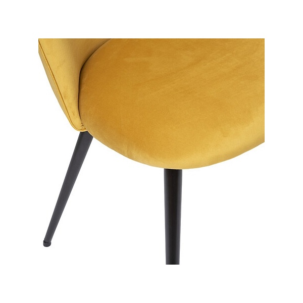 Krzesło Slano VIC żółte/nogi czarne - Nordivo