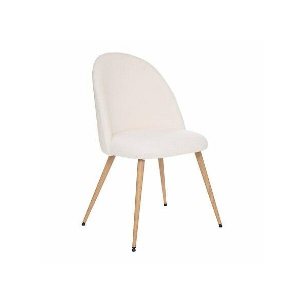 Krzesło Slano boucle białe - Nordivo