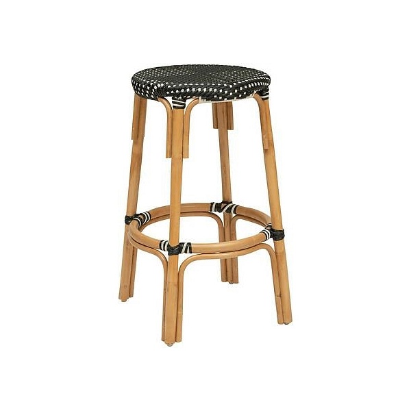 Stołek barowy Trecia czarny/ naturalny - Nordivo