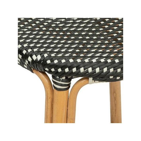 Stołek barowy Trecia czarny/ naturalny - Nordivo