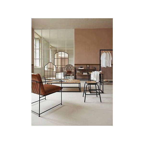 Stołek Edena akacja/metal - Nordivo