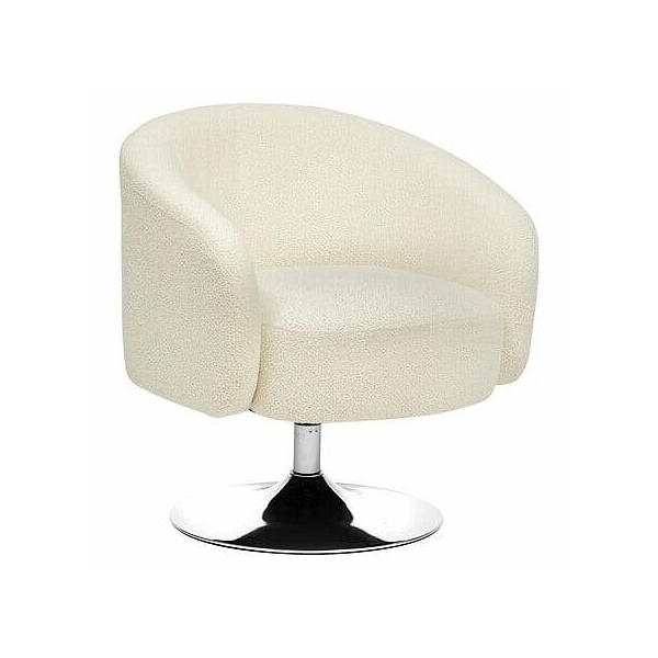 Fotel Edith biały - Nordivo