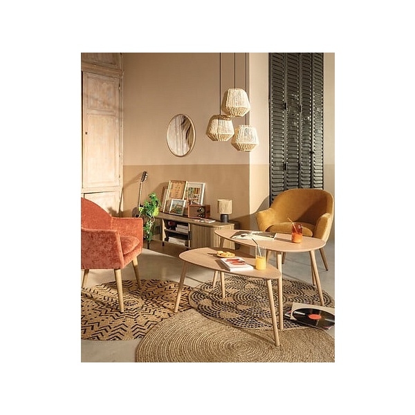 Fotel Sinel brązowy - Nordivo