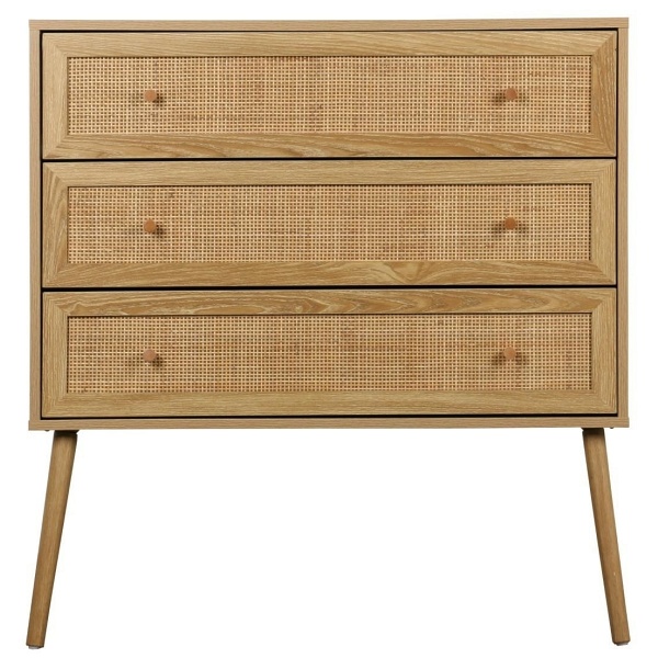 Komoda Ballo 3 szuflady naturalna - Intesi