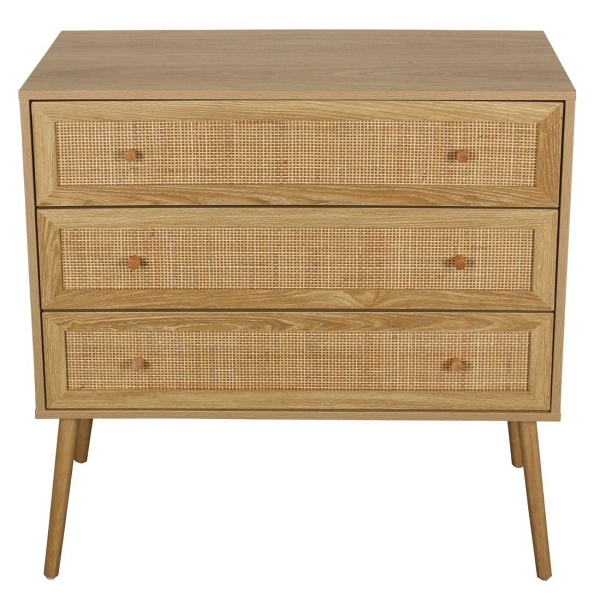 Komoda Ballo 3 szuflady naturalna - Intesi