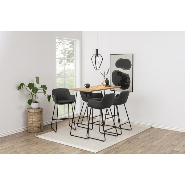 Stołek barowy Lisa dark grey - ACTONA