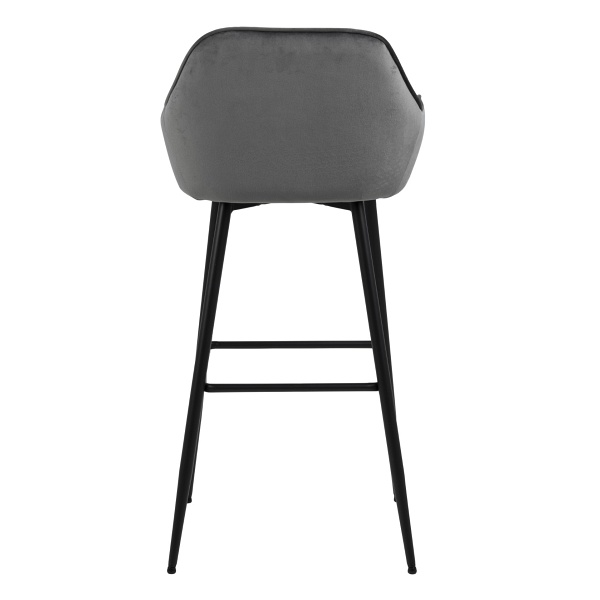 Krzesło barowe Brooke VIC szare - ACTONA