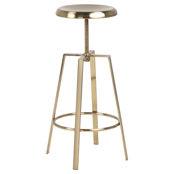 Stołek barowy Goose złoty - ACTONA