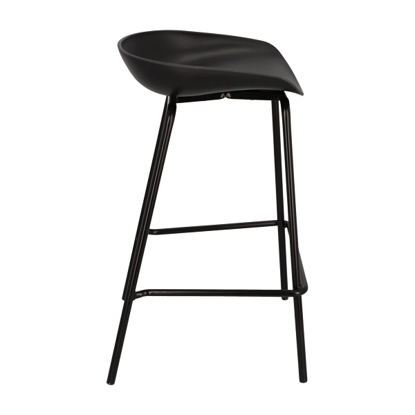 Stołek barowy Grego czarny 65 cm - Intesi