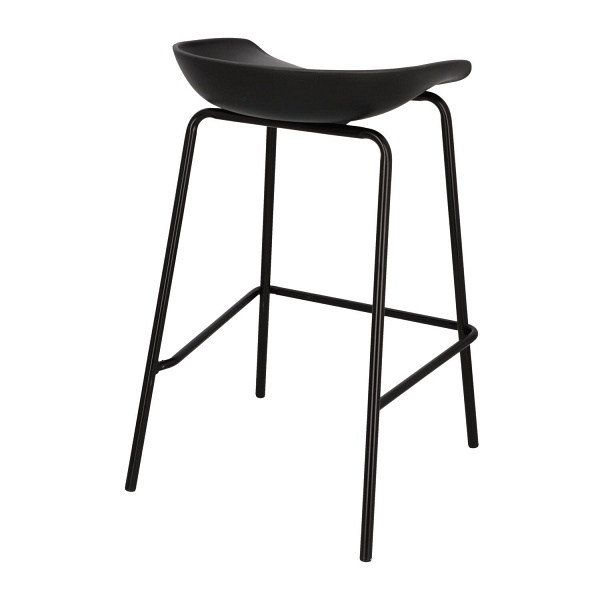 Stołek barowy Grego czarny 65 cm - Intesi