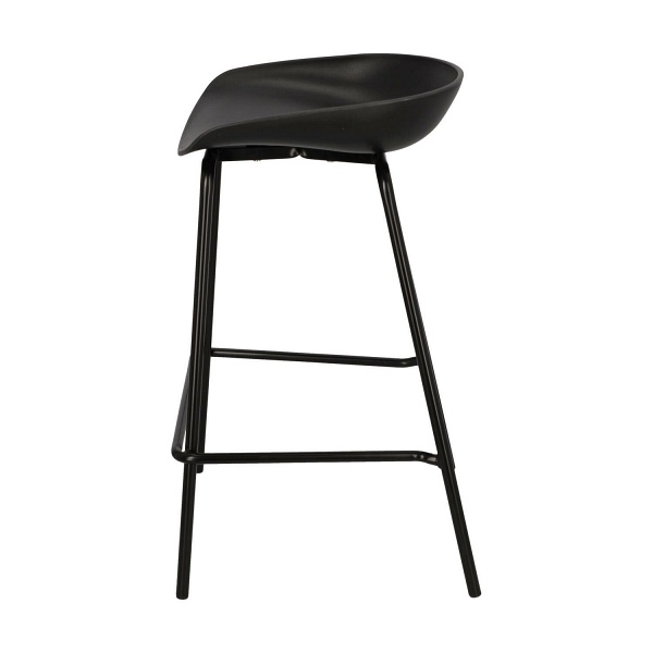 Stołek barowy Grego czarny 65 cm - Intesi