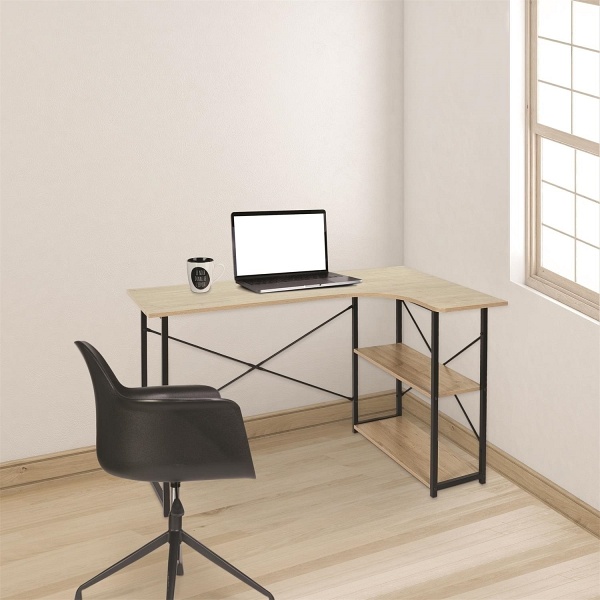 Biurko narożne Stand czarne - Intesi