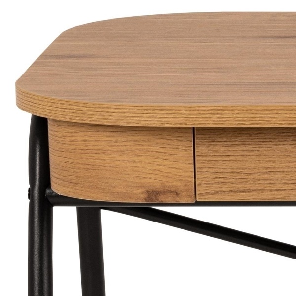 Biurko Blueton dąb/ czarne - ACTONA