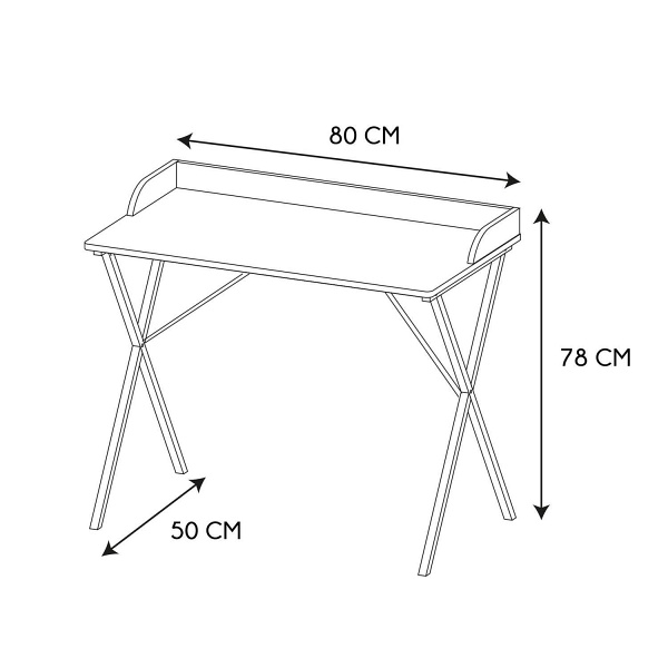 Biurko Brice lastryko niebieskie - Intesi