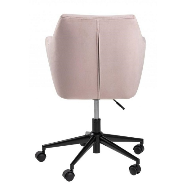Fotel biurowy na kółkach Nora VIC różowy - ACTONA
