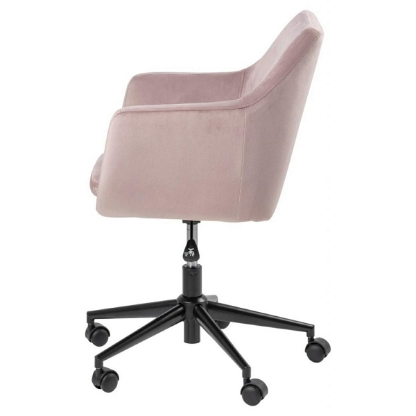 Fotel biurowy na kółkach Nora VIC różowy - ACTONA