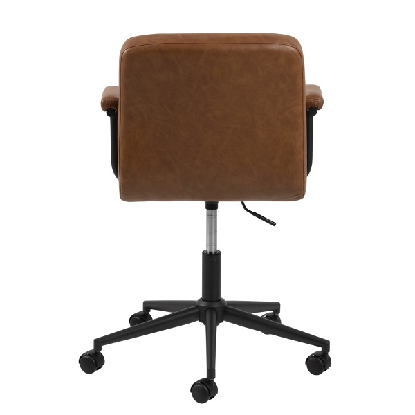 Fotel biurowy Cosmo Arm Vintage brązowy - ACTONA
