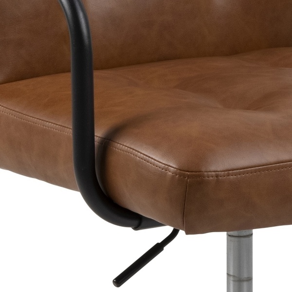 Fotel biurowy Cosmo Arm Vintage brązowy - ACTONA