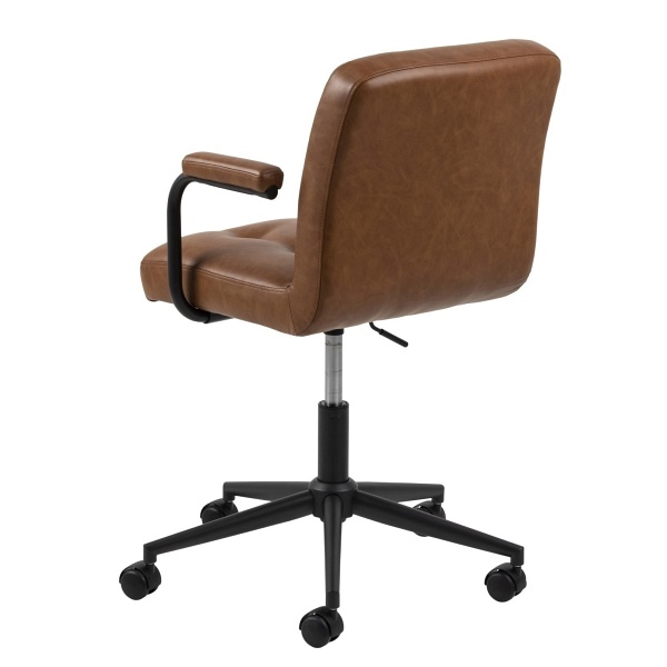 Fotel biurowy Cosmo Arm Vintage brązowy - ACTONA