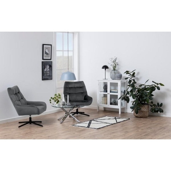 Fotel Paris szary ciemny - ACTONA