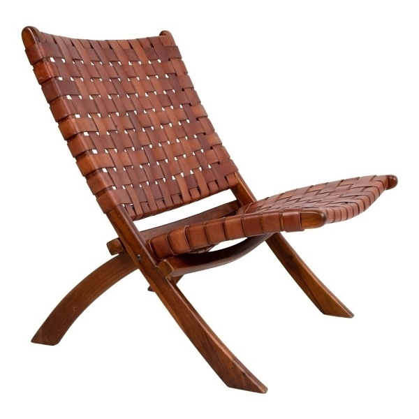 Fotel Perugia skóra brązowa - House Nordic ApS