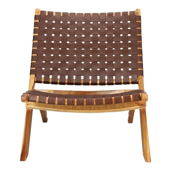 Fotel Perugia skóra brązowa - House Nordic ApS