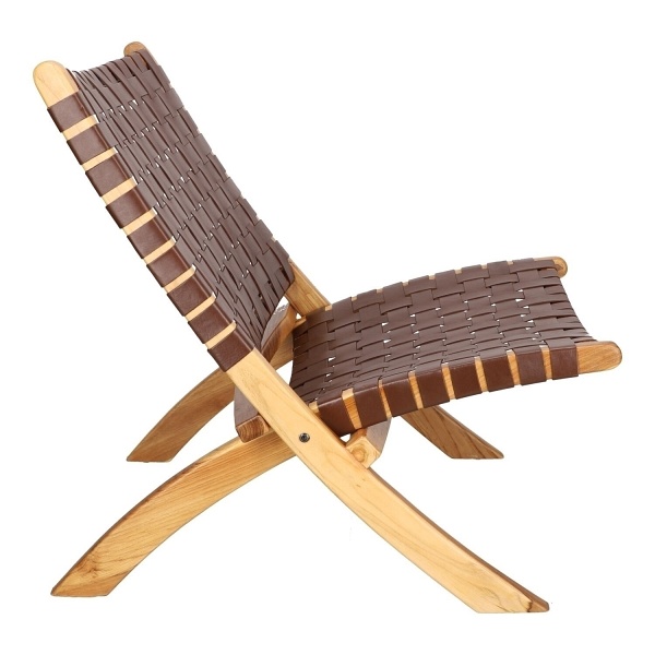 Fotel Perugia skóra brązowa - House Nordic ApS