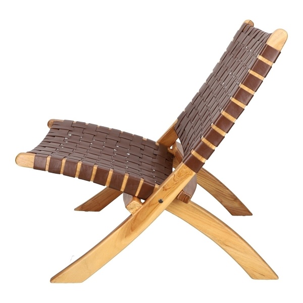 Fotel Perugia skóra brązowa - House Nordic ApS