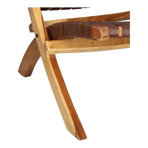 Fotel Perugia skóra brązowa - House Nordic ApS