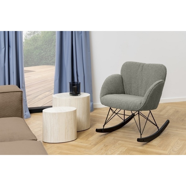 Fotel bujany Kelsey szary - ACTONA