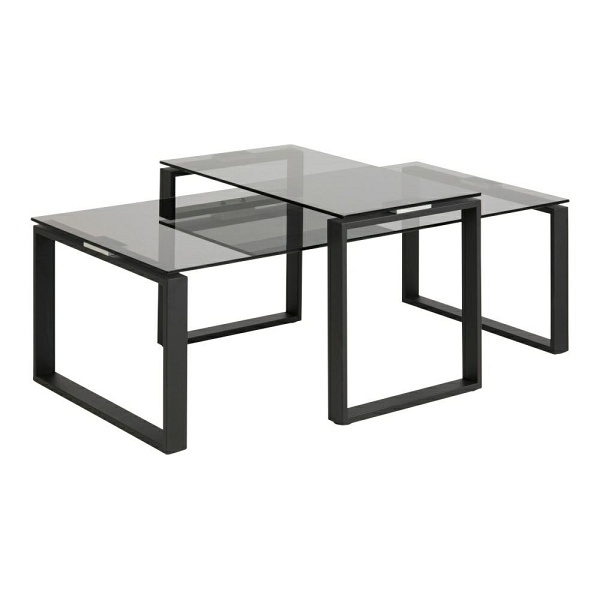 Zestaw 2 stolików kawowych Katrine dymione - ACTONA