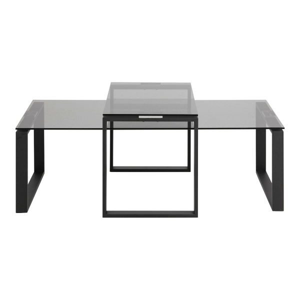 Zestaw 2 stolików kawowych Katrine dymione - ACTONA